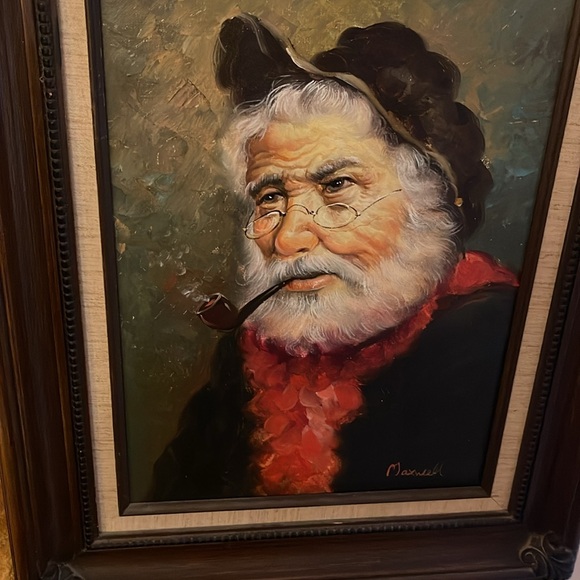 Artwork Oil on Canvas Painting by Maxwell Artistic Interiors Certified Authentic - Picture 8 of 9